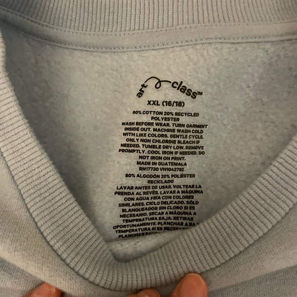 Art class baggy oversized PREPPY crewneck so soft worn once “oopsy daisy” preppy - Picture 2 of 4